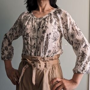 Chaps Women's Floral Blouse